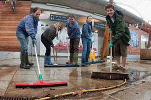 Eden Project after the flood Image: Eden Project