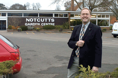 William Notcutt is cutting his direct involvement with the group to start a new business - image: Notcutts Garden Centre