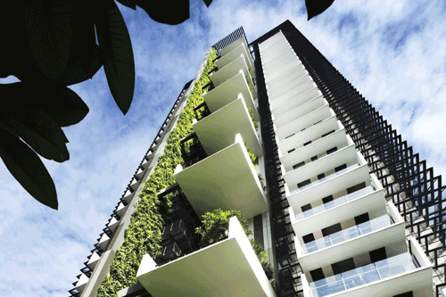 Urban greening: ecologist insists idea of cities festooned in vertical and horizontal greenery is not too far-fetched - image: WOHA/Patrick Bingham-Hall