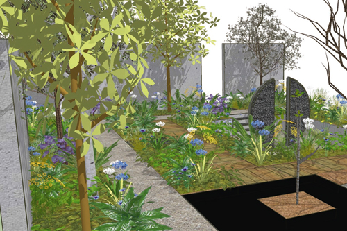 Jo Thompson design will raise ash dieback awareness - image: Jo Thompson