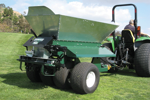 CR7 has a self-cleaning hopper - image: Turfco