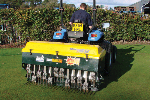 The robust Coremaster Xtreme - image: Campey Turf Care Systems