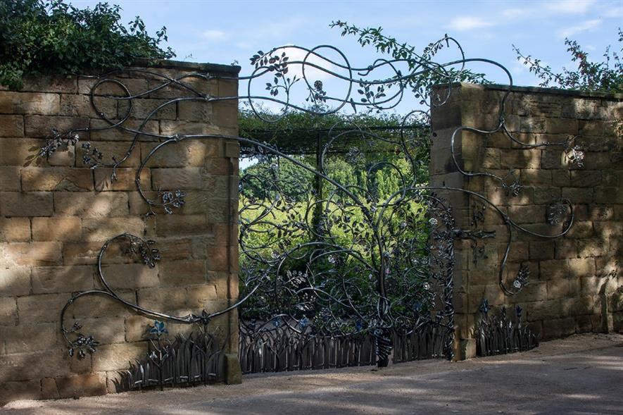 Sculpted gates with an interactive twist installed in Alnwick Garden ...