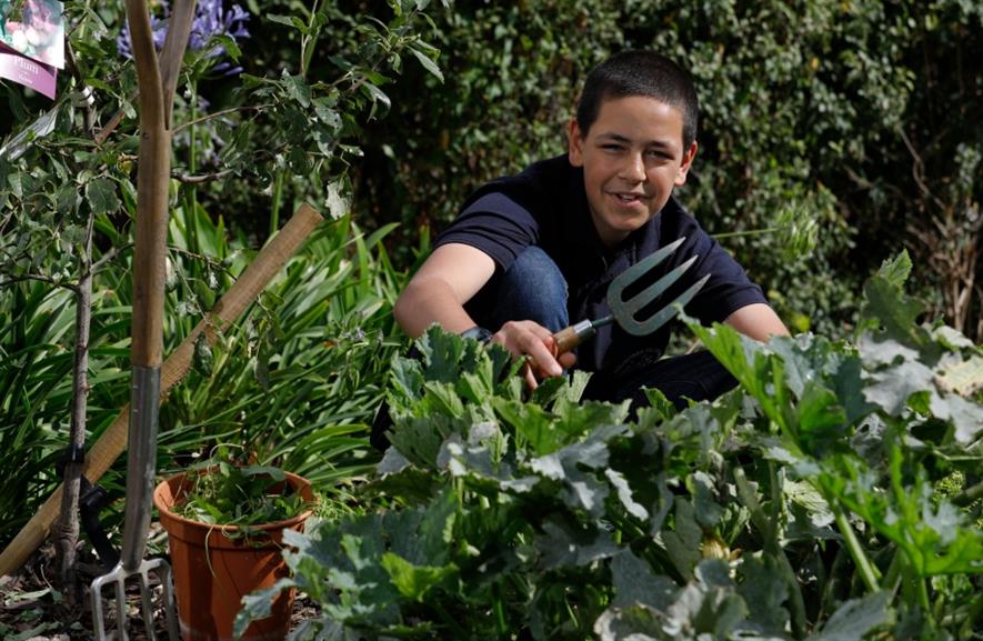 A Met Police Cadet Volunteer at Amber Court Stratford. Image: RHS/Luke MacGregor