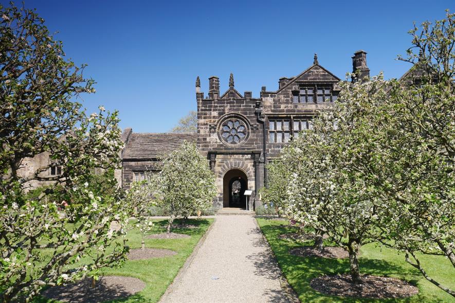 Apple blossom at East Riddlesden Hall, West Yorkshire - credit: NT Images/Peter Katic