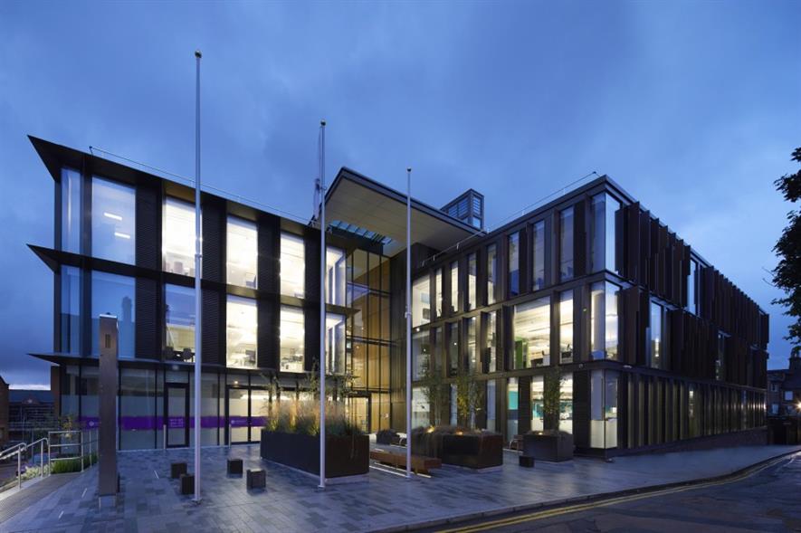 One Angel Square and the new Angel Square public realm. Image: Hufton+Crow