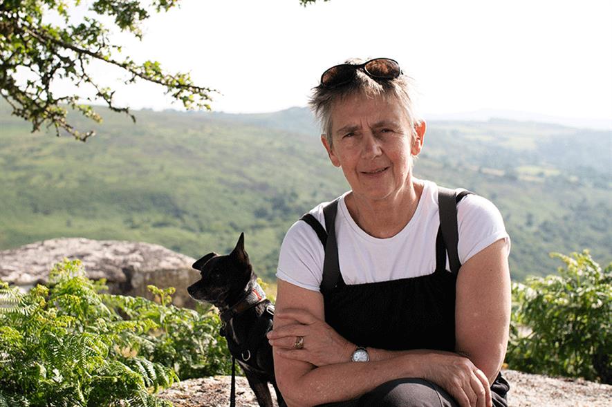 Garden designer Sarah Eberle in Dartmoor - image: Bible Society