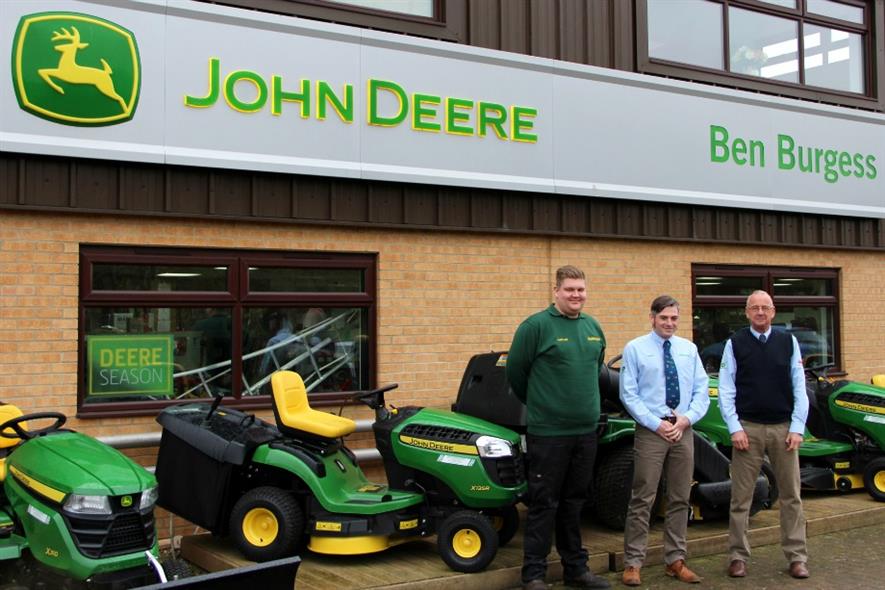L-R Nathan Setchfield, Johnathan Harpham and Ben Burgess Coates branch manager Steve Trostler. Image: Supplied