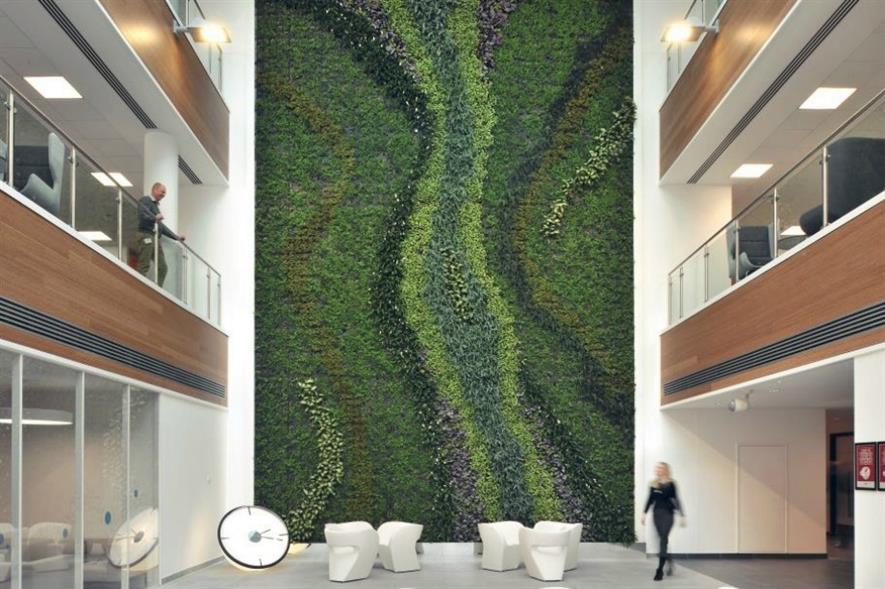 Biotecture has designed an inside green wall for the project. Image: BRE