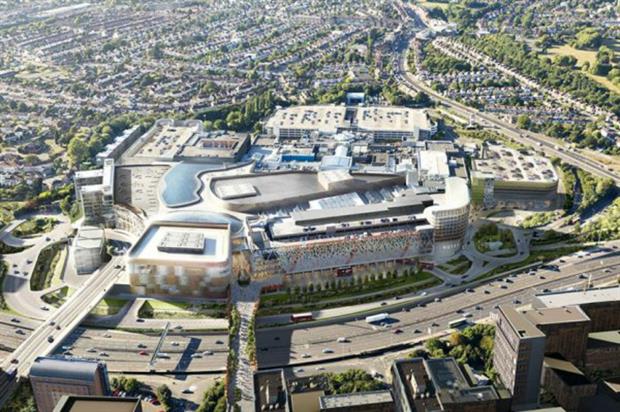 Vision for a refreshed Brent Cross. Image:Chapman Taylor