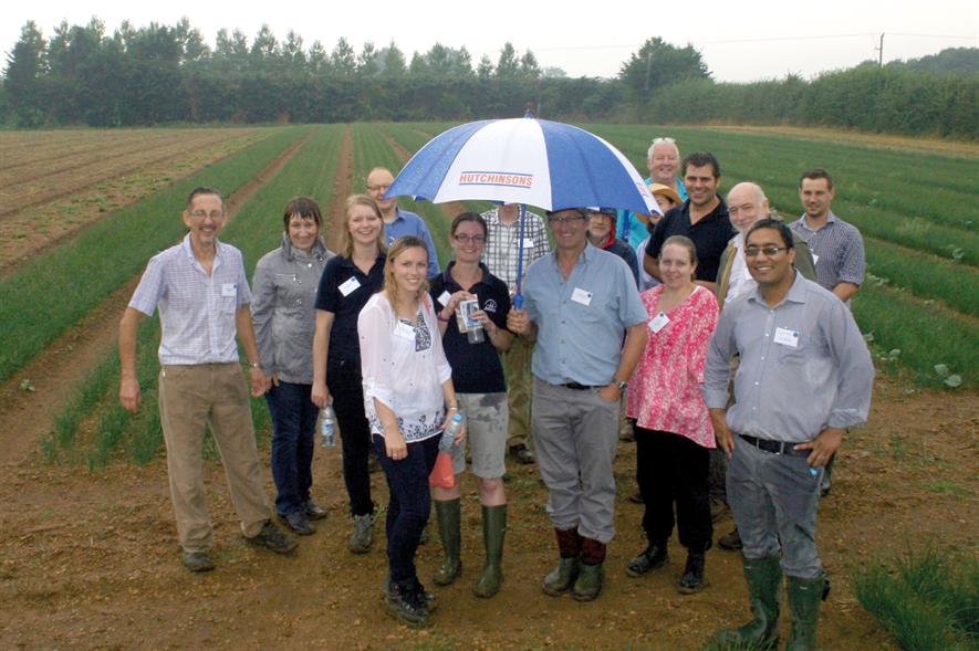 Field day was attended by key figures from the herb growing industry