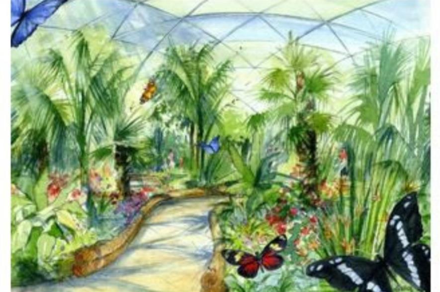 Hampton Court to feature giant dome full of tropical butterflies