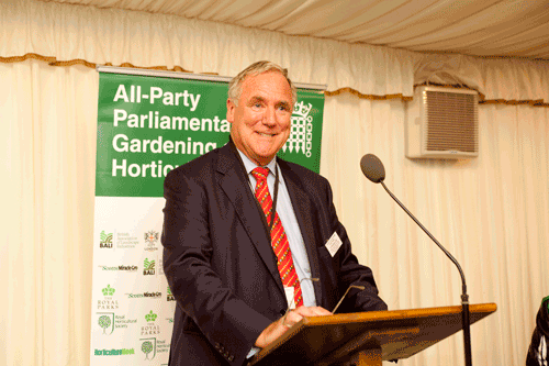 Lord Taylor of Holbeach at the All-Party Parliamentary Gardening and Horticulture Group - image: HW