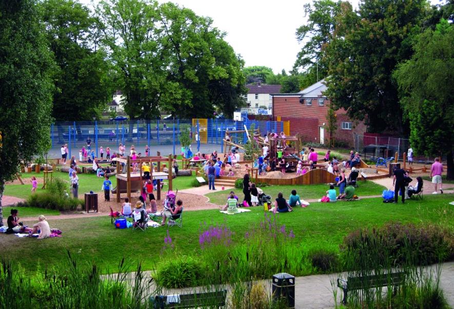 Safe place to play: Abbey Park in Evesham, Worcestershire