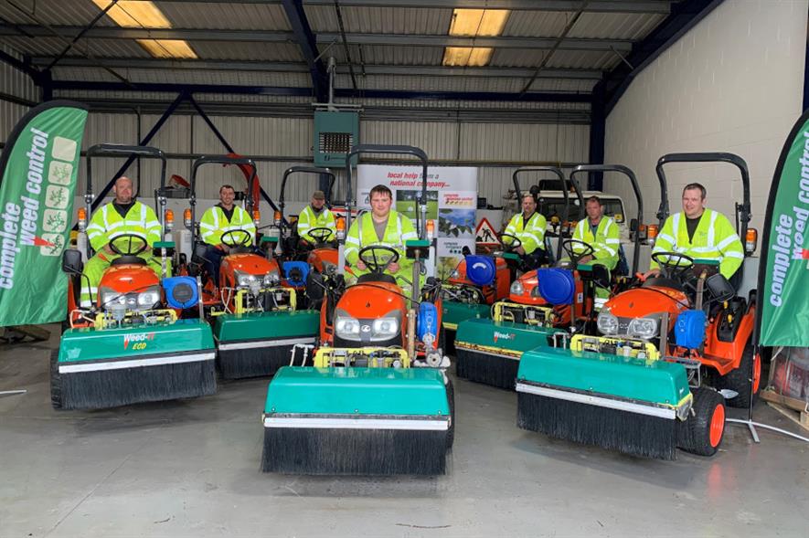 Complete Weed Control's fleet of Weed-IT machines - credit: Complete Weed Control