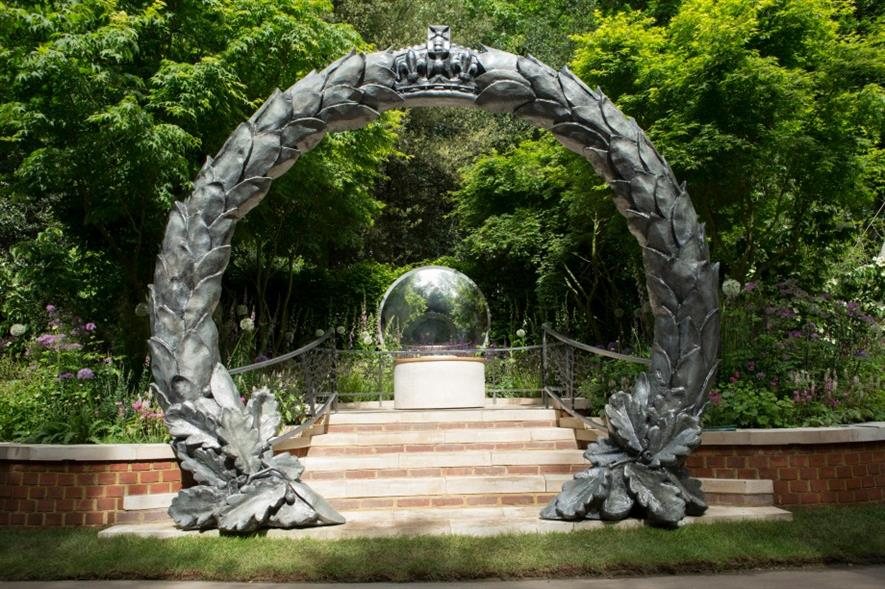 The CWGC Centenary garden was designed by David Domoney and is one of the Artisan Gardens