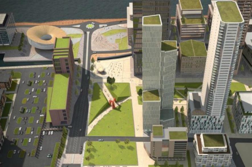Artist impression of the planned park. Image: Liverpool Waters
