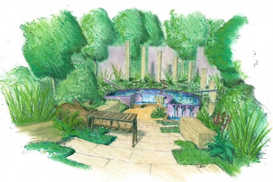 Artist's impression of the Together We Can garden. Image: Supplied