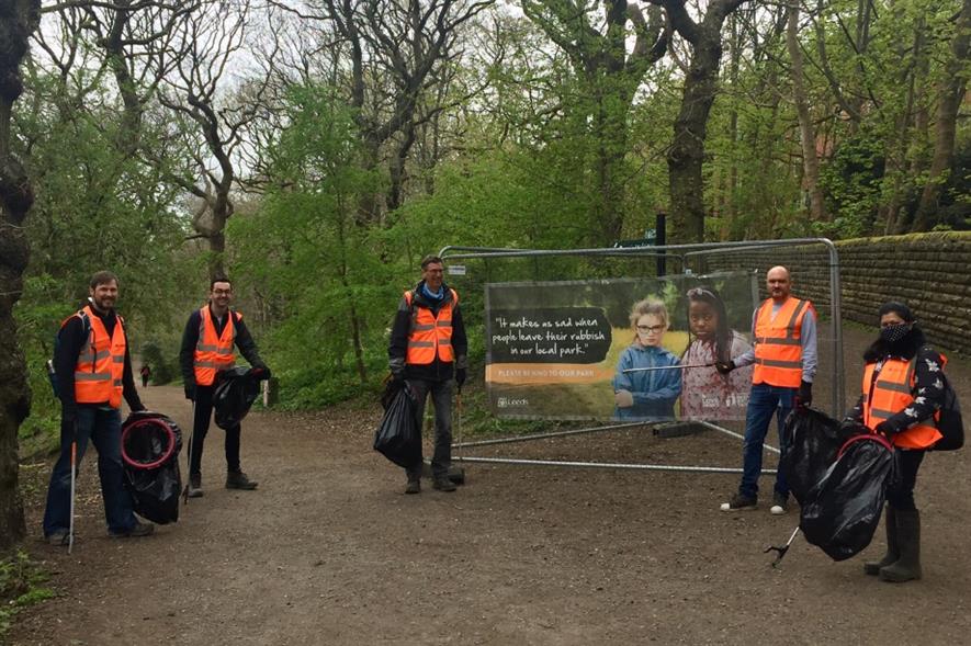 Litter pickers out in force across Leeds parks and green spaces