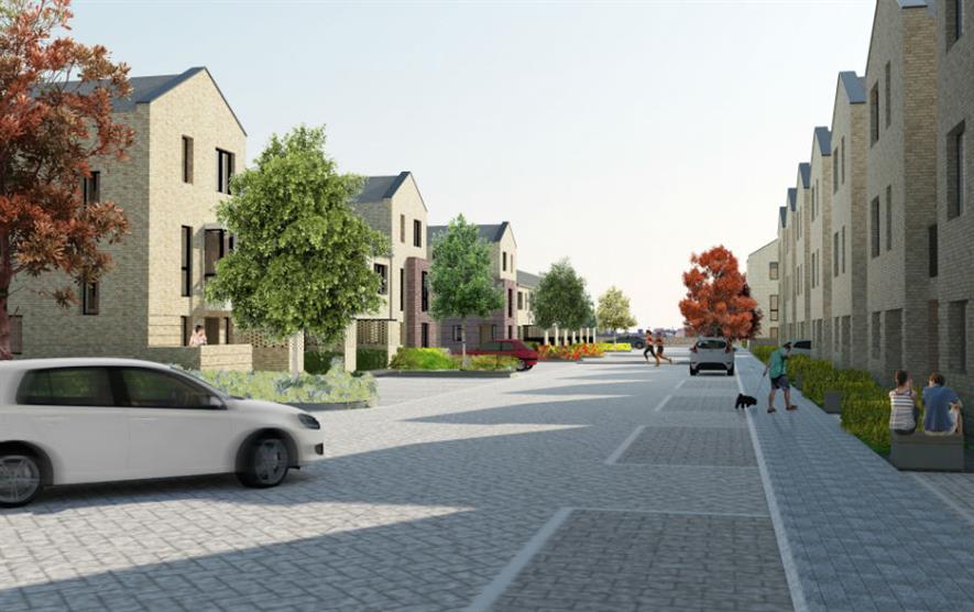 The development features front and back gardens as well as amenity areas. Image: Catalyst Housing