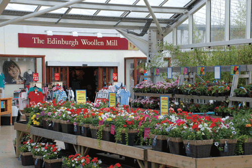 Concessions: clothing companies such as Edinburgh Woollen Mill are looking to have a presence in garden centre sites