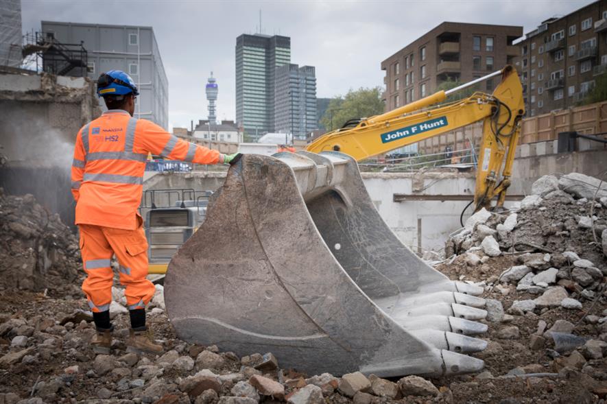 Enabling works at Euston Station - credit: HS2 Ltd