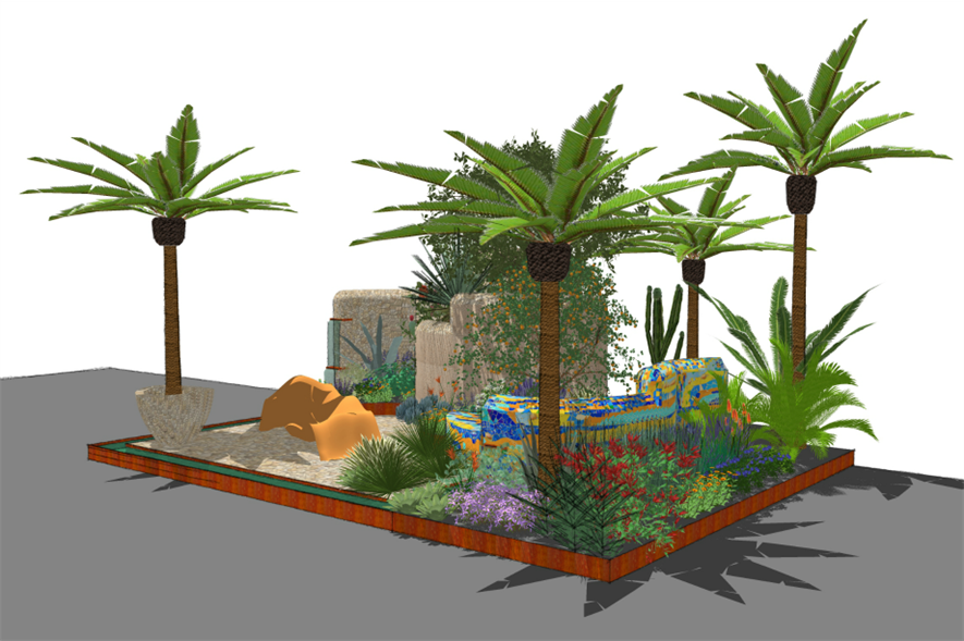 Sarah Eberle's design for the 2017 Viking Cruises garden