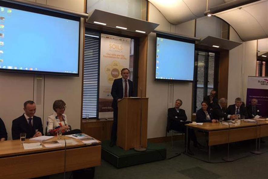Defra minister George Eustice - image: HW
