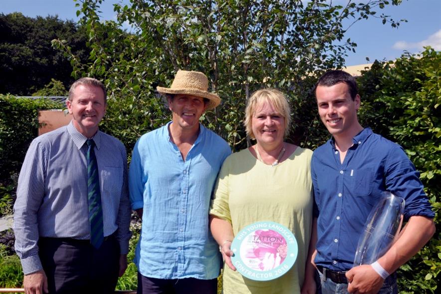 L-R: Wayne Grills, Monty Don, Sue Biggs, Ewan Sewell. Image: Supplied
