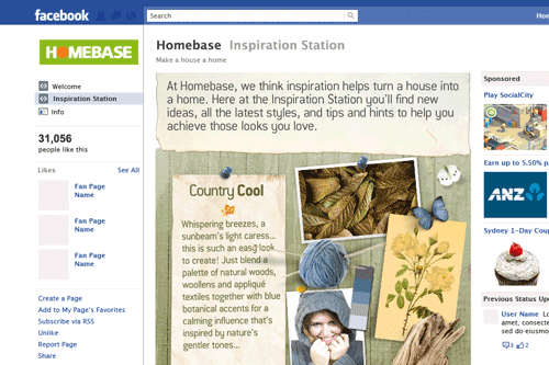 Homebase launches a Facebook page - image: Homebase