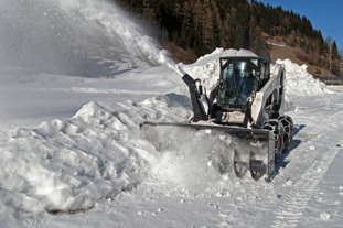 Snow blower: Bobcat offers models with widths from 1.22m to 2.13m. Image: Bobcat Europe