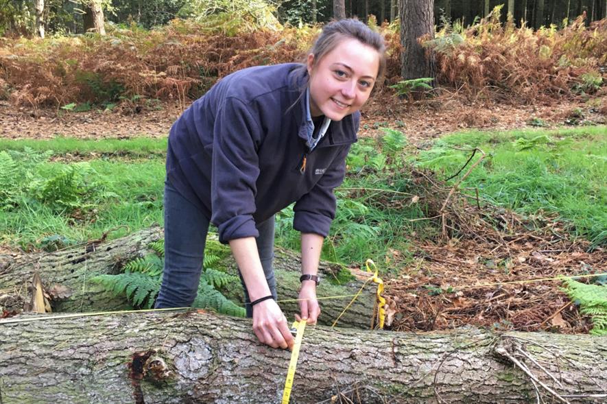 Hannah Whyatt has taken a position as a graduate forester at Norbury Park - credit: RFS