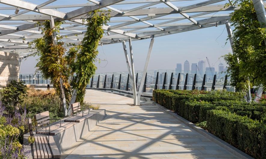 The completed Garden at 120. Image: Copyright Dirk Lindner/Eric Parry Architects