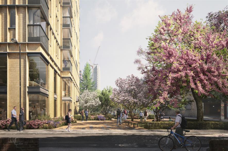 Rendering of the ground floor garden view - credit: Secchi Smith