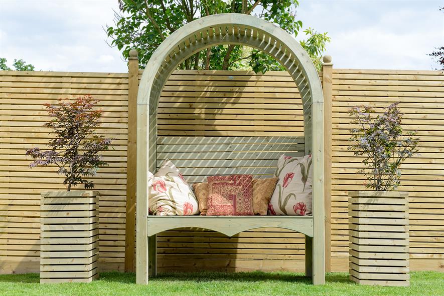 Contemporary garden arbor - image: Grange