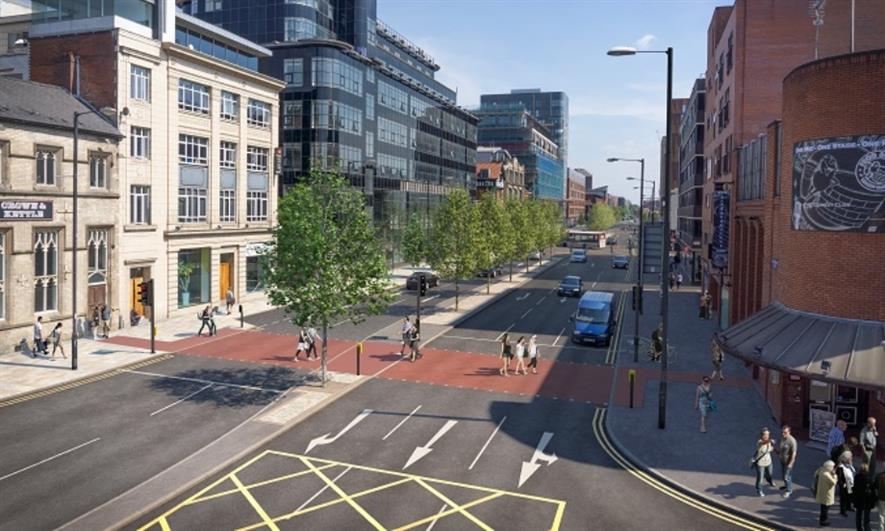 Trees will be planted along the route. Image: Manchester City Council
