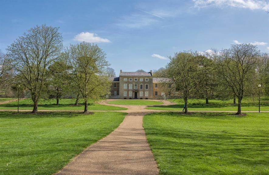 Great Linford Manor Park and its manor house. Image: The Parks Trust