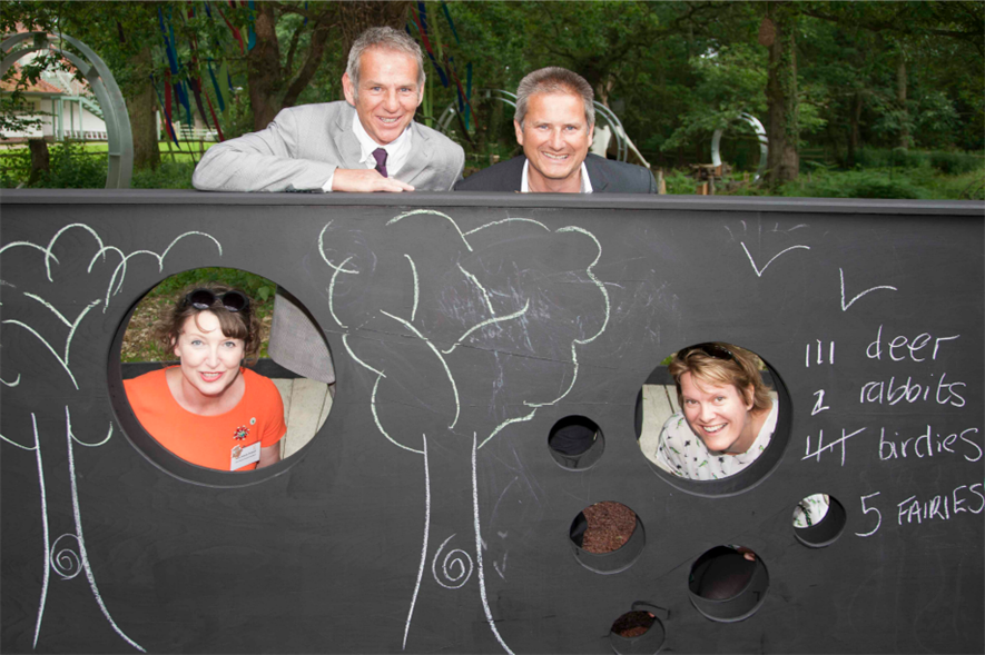 Garden designer Ann-Marie Powell, Mark Winrow & Rode Winrow of Garden House Design and Emma Hanford from Greenfingers