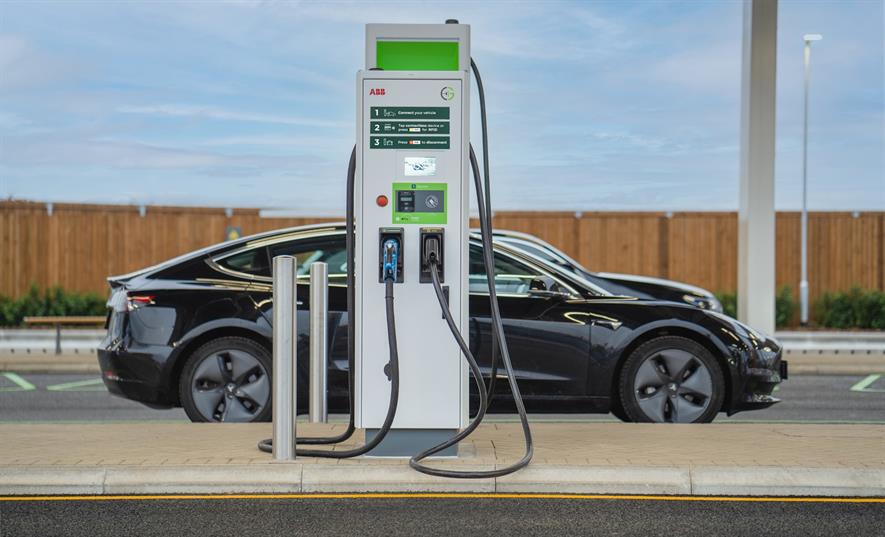 Gridserve electric car charging point
