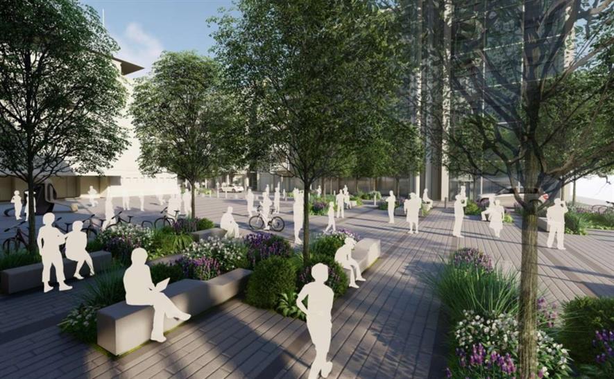 The council aimed for a "civic campus" that would attract investment. Image: Gillespies