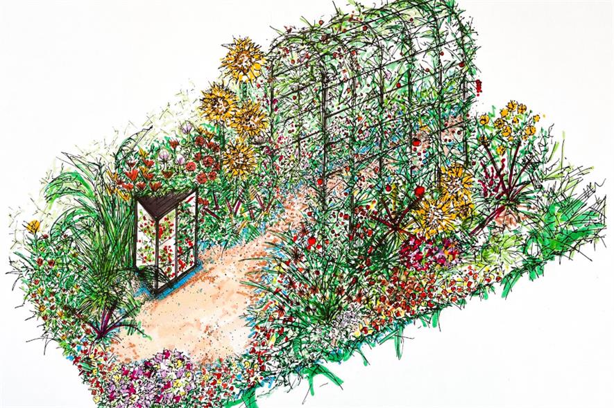 Design for She Grows Veg garden - credit: Plans for Plants