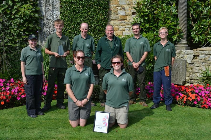 The gardening team at Hever Castle
