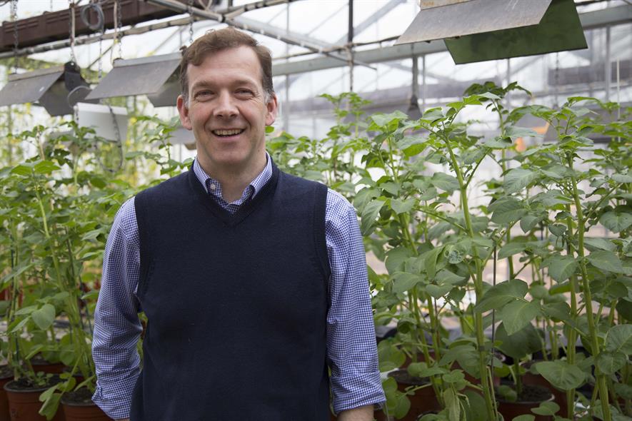 Professor of Applied Plant Physiology and Director of the Fresh Produce Research Centre Jim Monaghan - image: Harper Adams University