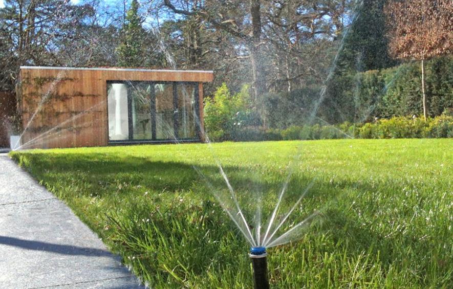 Sprinkler systems can now be controlled by mobile phone. Image: JPS Landscape and Design