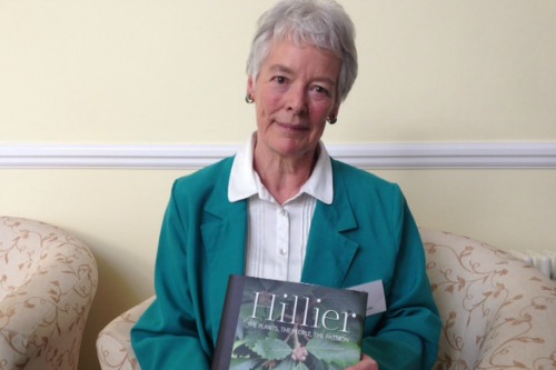 Jean Hillier with her book