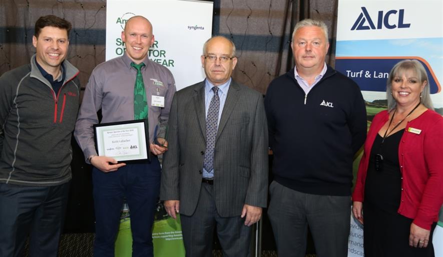 Keith Gallagher recieving his award with sponsors. Image: Amenity Forum