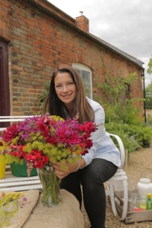 BBC presenter Rachel de Thame in the Kelmarsh walled garden