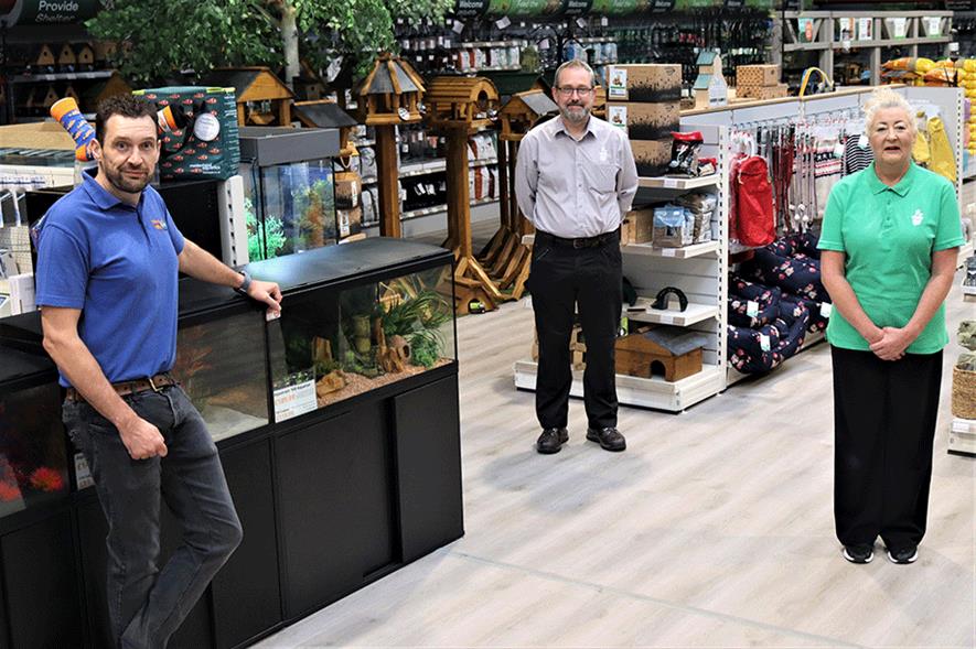 L-to-R: Alex Littlewood (Maidenhead Aquatics), Andrew Tyers and Edwina Whitwam of Tong Garden Centre - credit: TGC
