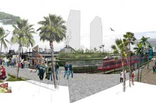 Artists impression of the revamped Lea River Park – photo: 5th Studio