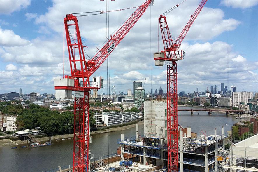 London cranes. Image: Pixabay